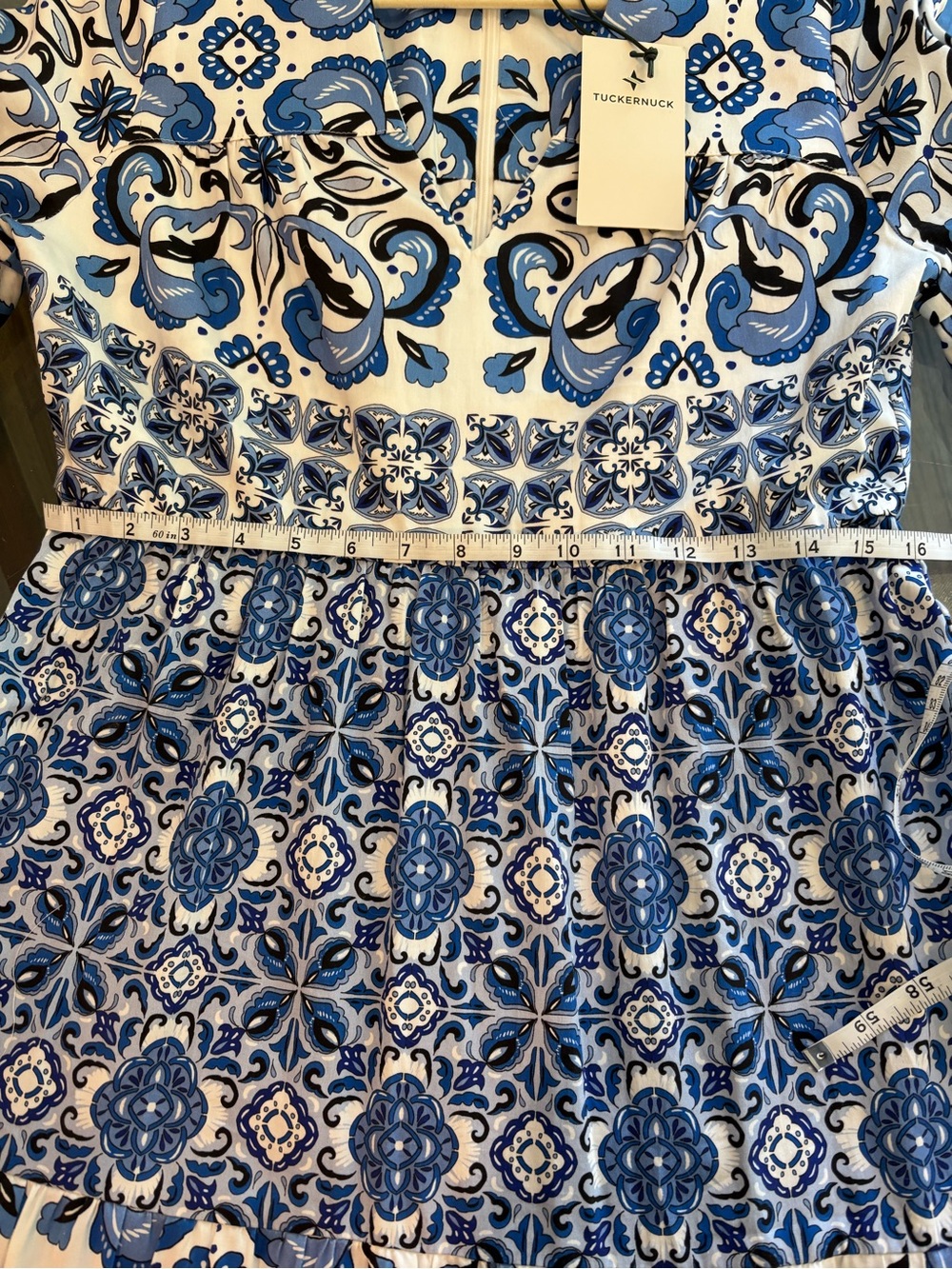 Tuckernuck Blue and White Long Sleeve Dress - Picture 8 of 8